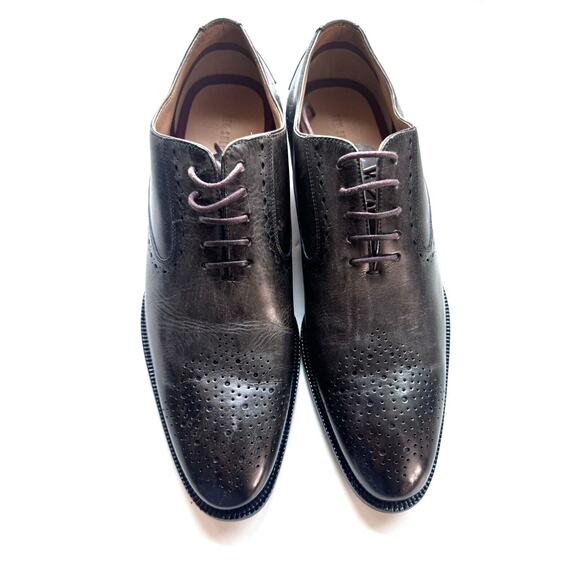 BEN SHERMAN WINGTIP GREY OXFORD CLASSIC SHOES SZ 10 - Picture 1 of 6